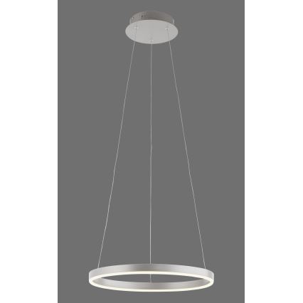 Leuchten Direkt 15393-95 - LED Zatemnitveni lestenec na vrvici RITUS LED/20W/230V krom