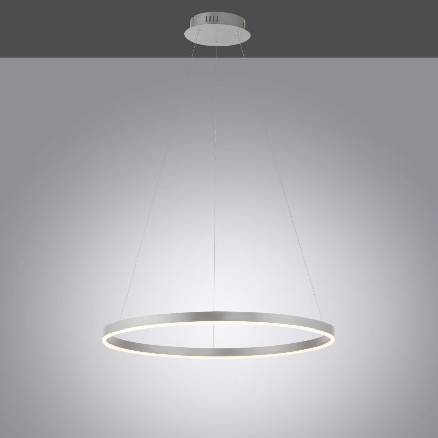 Leuchten Direkt 15394-95 - LED Zatemnitveni lestenec na vrvici RITUS LED/30W/230V mat krom