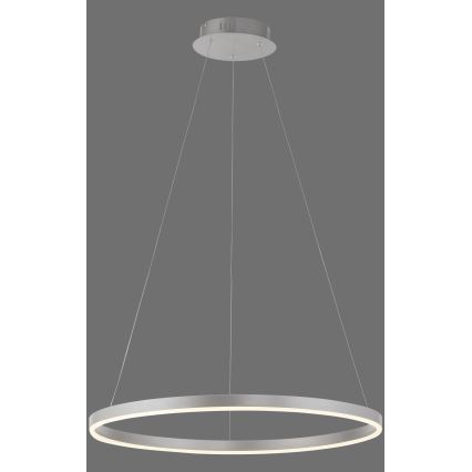Leuchten Direkt 15394-95 - LED Zatemnitveni lestenec na vrvici RITUS LED/30W/230V mat krom