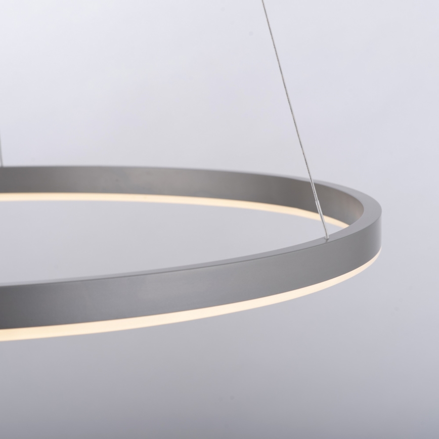 Leuchten Direkt 15394-95 - LED Zatemnitveni lestenec na vrvici RITUS LED/30W/230V mat krom