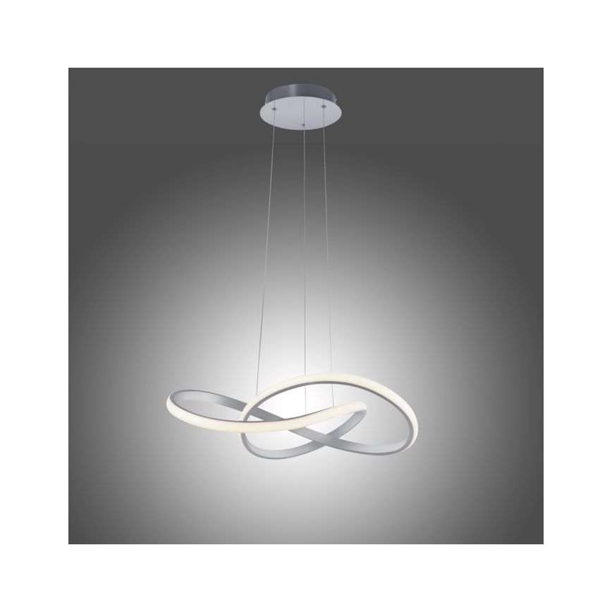 Leuchten Direkt 15402-95-LED Zatemnitveni lestenec na vrvici MARIA LED/25W/230V mat krom