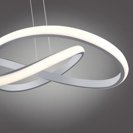 Leuchten Direkt 15402-95-LED Zatemnitveni lestenec na vrvici MARIA LED/25W/230V mat krom