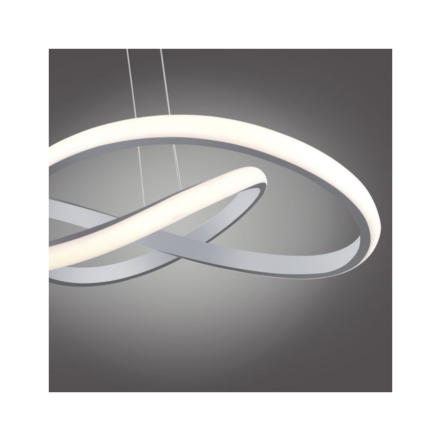 Leuchten Direkt 15402-95-LED Zatemnitveni lestenec na vrvici MARIA LED/25W/230V mat krom