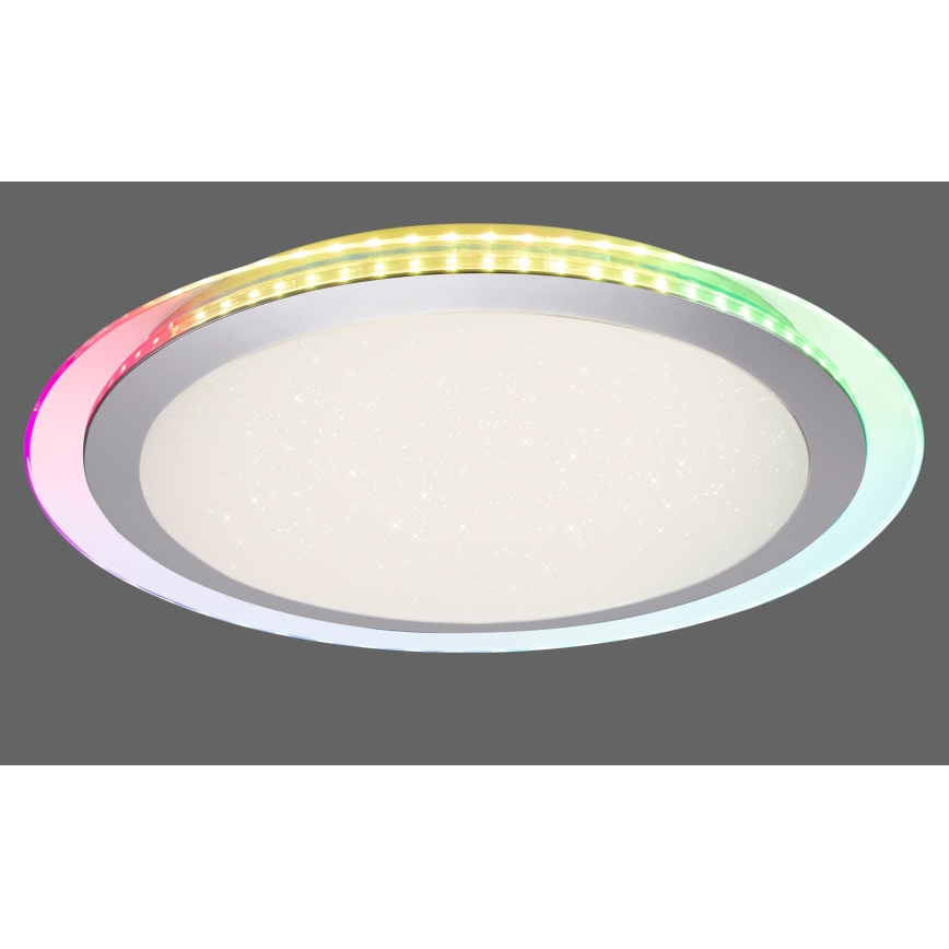 Leuchten Direkt 15411-21- LED RGB Zatemnitvena stropna svetilka CYBA LED/26W/230V + Daljinski upravljalnik