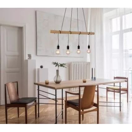 Leuchten Direkt 15505-18 - LED Lestenec na vrvici TERO 4xE27/60W/230V