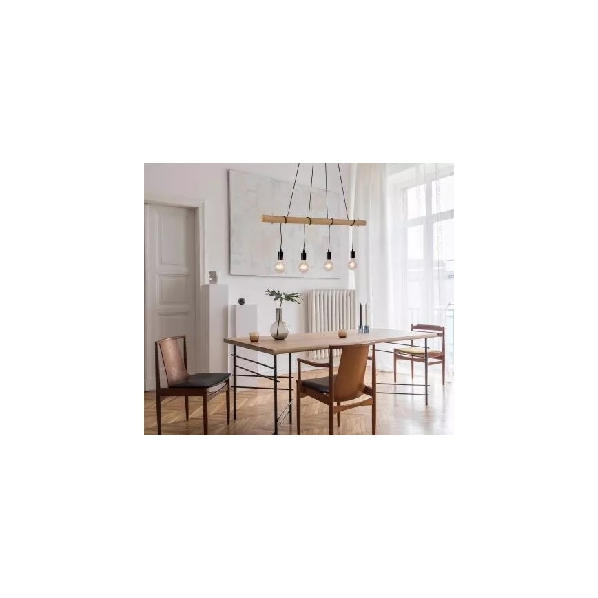 Leuchten Direkt 15505-18 - LED Lestenec na vrvici TERO 4xE27/60W/230V