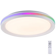 Leuchten Direkt 15544-16 - LED RGB Zatemnitvena stropna svetilka RIBBON LED/15W/230V + Daljinski upravljalnik