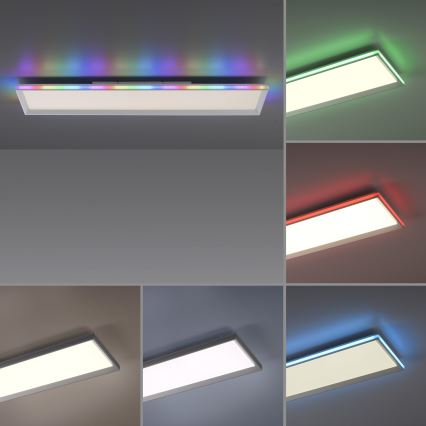 Leuchten Direkt 15557-16 - LED RGB Zatemnitvena stropna svetilka GALACTICA LED/40W/230V + Daljinski upravljalnik