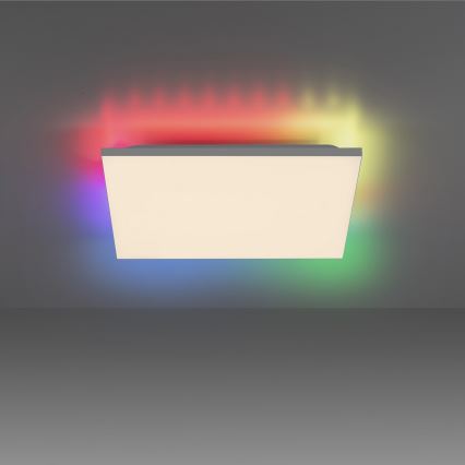 Leuchten Direkt 15561-16 - LED RGB Zatemnitvena stropna svetilka CONRAD LED/27W/230V + Daljinski upravljalnik