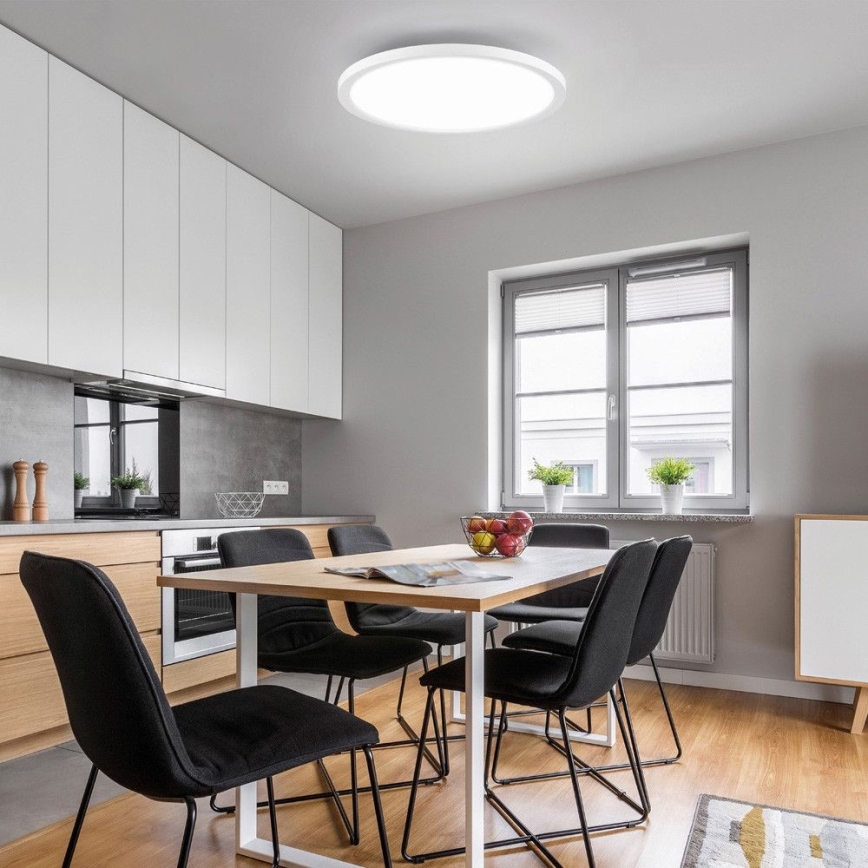 Leuchten Direkt 15571-16 - LED Zatemnitvena stropna svetilka FLAT LED/23,5W/230V 2700-5000K + Daljinski upravljalnik