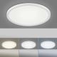 Leuchten Direkt 15571-16 - LED Zatemnitvena stropna svetilka FLAT LED/23,5W/230V 2700-5000K + Daljinski upravljalnik