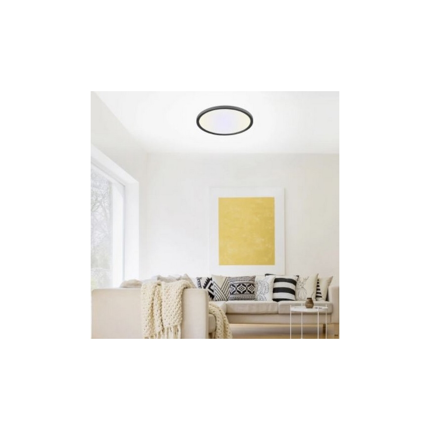 Leuchten Direkt 15571-18 - LED Zatemnitvena stropna svetilka FLAT LED/23,5W/230V 2700-5000K + Daljinski upravljalnik