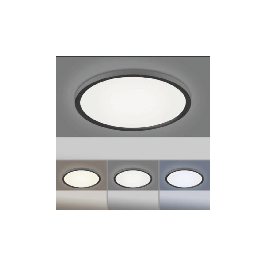 Leuchten Direkt 15571-18 - LED Zatemnitvena stropna svetilka FLAT LED/23,5W/230V 2700-5000K + Daljinski upravljalnik
