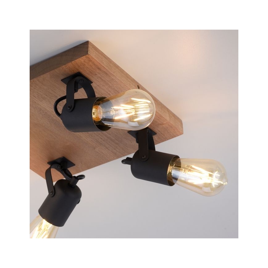 Leuchten Direkt 15634-18 - Reflektor CANOP 4xE27/60W/230V akacija