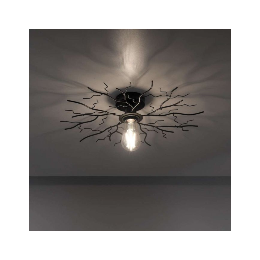 Leuchten Direkt 15638-18 - Nadgradni lestenec LIMB 1xE27/40W/230V črna