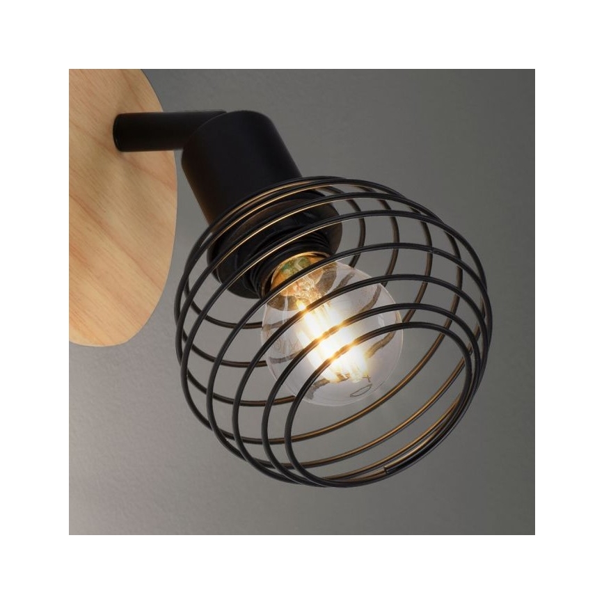 Leuchten Direkt 15921-79 - Stenski reflektor EUGEN 1xE14/40W/230V hrast