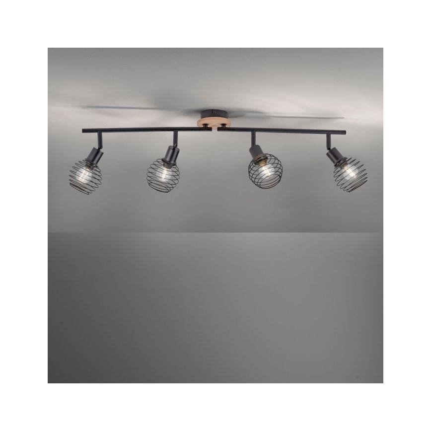 Leuchten Direkt 15924-79 - Reflektor EUGEN 4xE14/40W/230V hrast