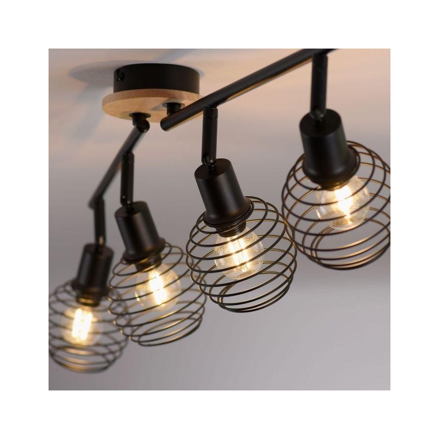 Leuchten Direkt 15924-79 - Reflektor EUGEN 4xE14/40W/230V hrast