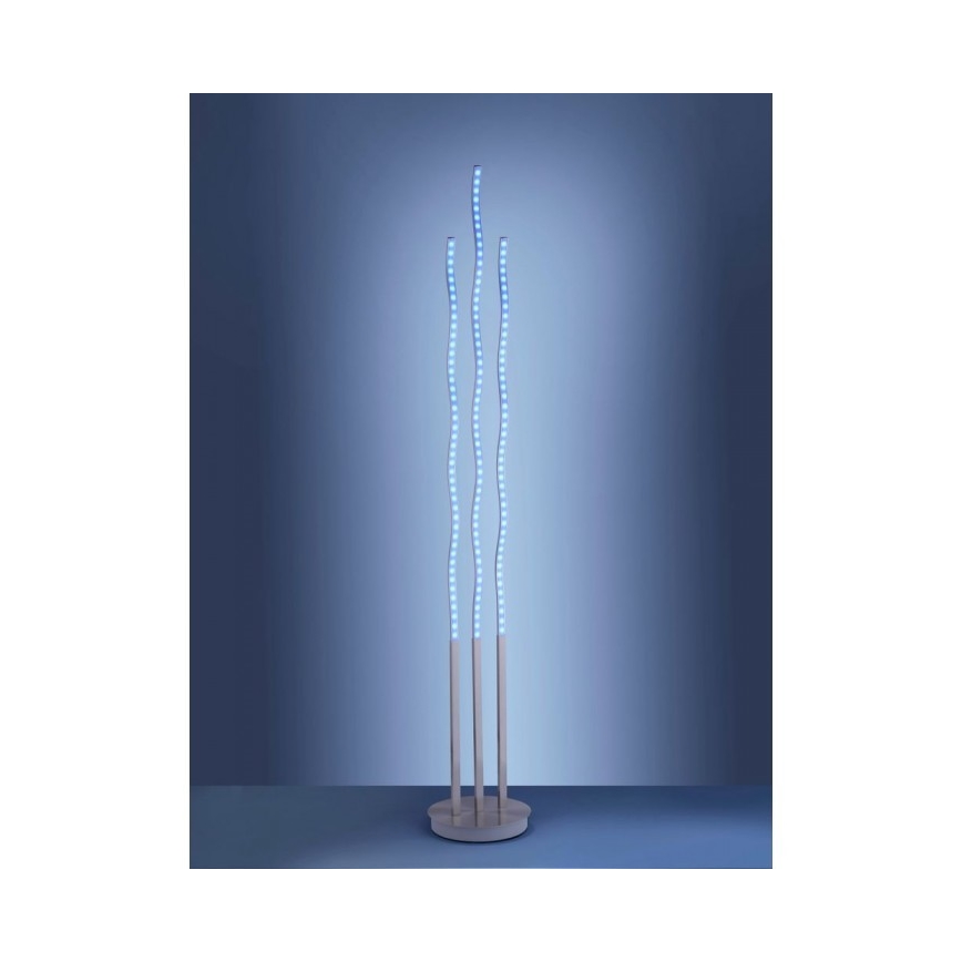 Leuchten Direkt 16268-55 - LED RGB Zatemnitvena talna svetilka WAVE LED/31W/230V + Daljinski upravljalnik