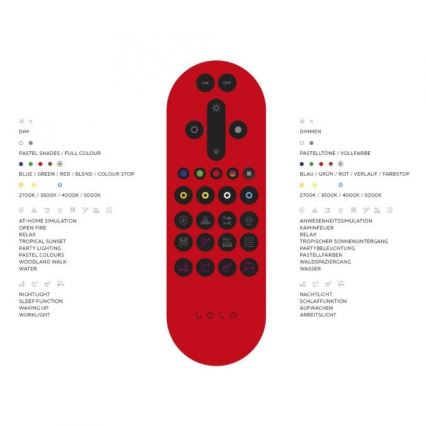 Leuchten Direkt 16431-55 - LED RGB Zatemnitveni lestenec MAXI LED/27W/230V + Daljinski upravljalnik