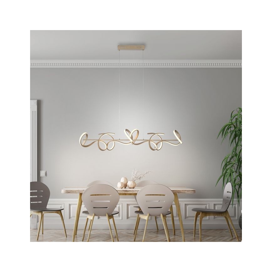Leuchten Direkt 19033-60 - LED Zatemnitveni lestenec na vrvici CURLS LED/40,8W/230V