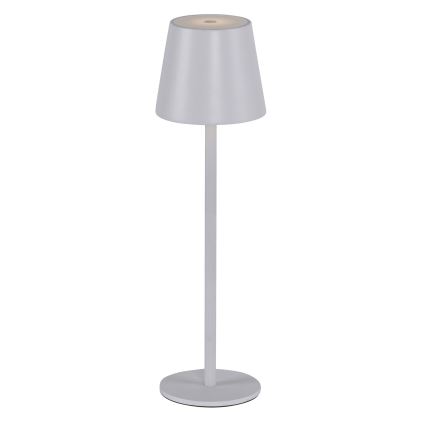 Leuchten Direkt 19250-16 - LED Zunanja zatemnitvena polnilna namizna svetilka EURIA LED/3W/5V 2600 mAh IP54 bela