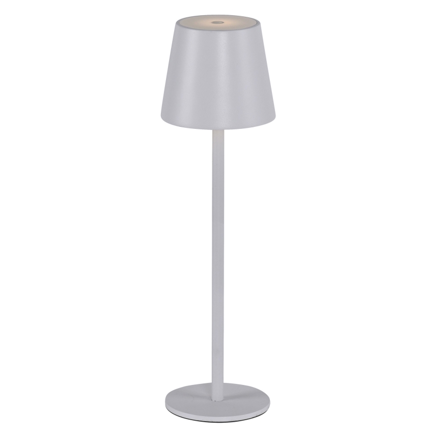 Leuchten Direkt 19250-16 - LED Zunanja zatemnitvena polnilna namizna svetilka EURIA LED/3W/5V 2600 mAh IP54 bela