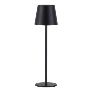 Leuchten Direkt 19250-18 - LED Zunanja zatemnitvena polnilna namizna svetilka EURIA LED/3W/5V 2600 mAh IP54 črna