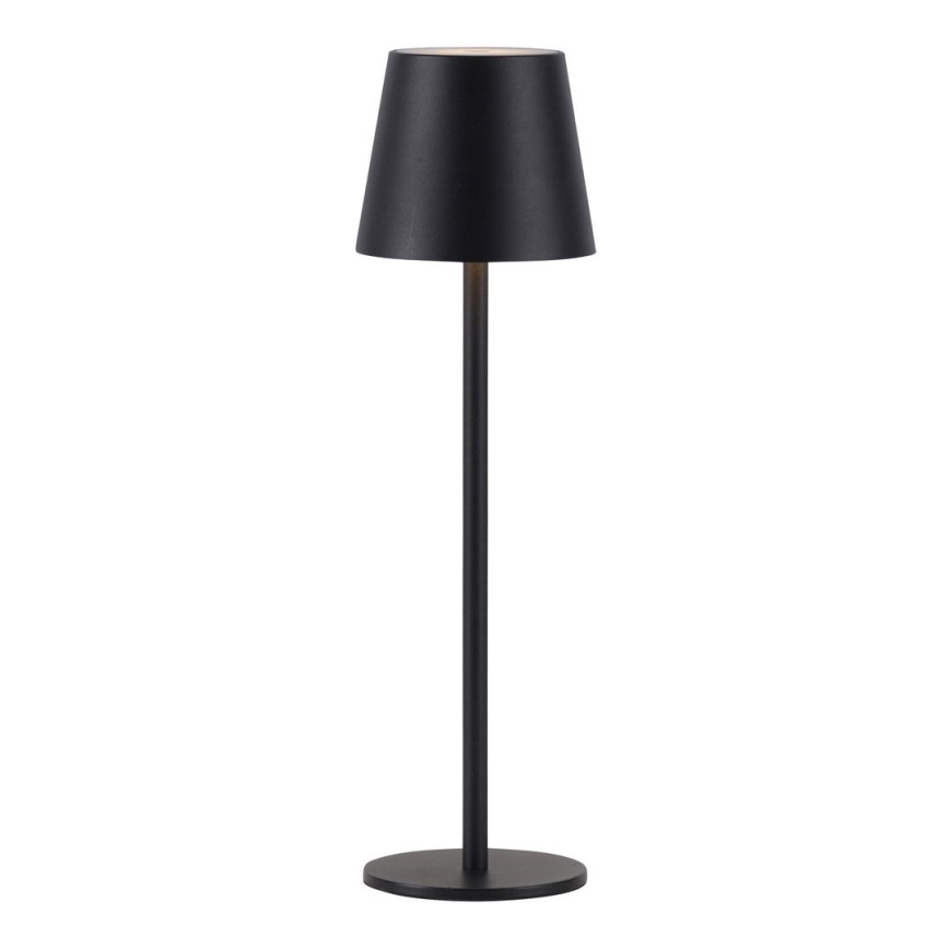 Leuchten Direkt 19250-18 - LED Zunanja zatemnitvena polnilna namizna svetilka EURIA LED/3W/5V 2600 mAh IP54 črna