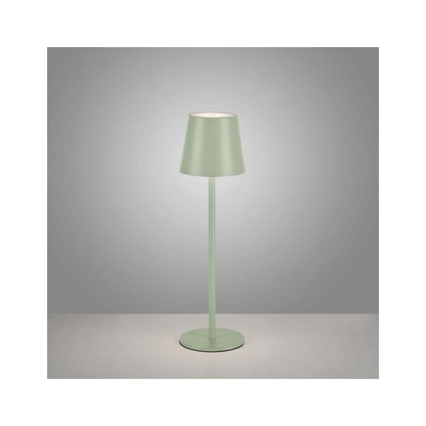 Leuchten Direkt 19250-43 - LED Zunanja zatemnitvena polnilna namizna svetilka EURIA LED/3W/5V IP54 zelena