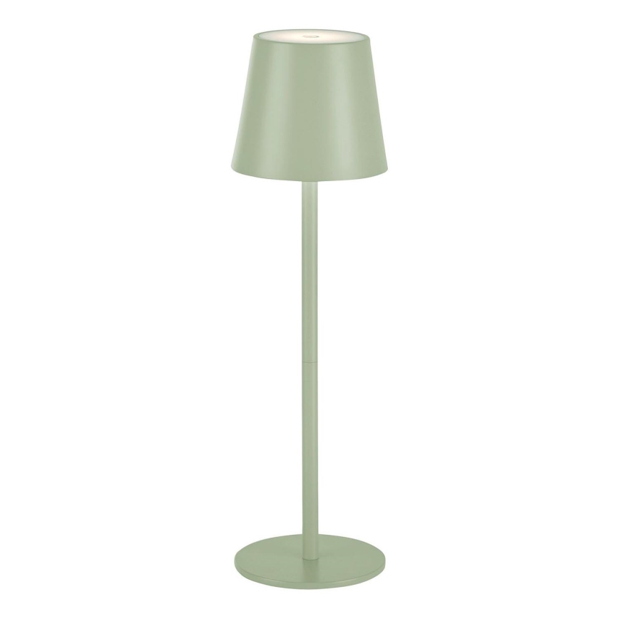 Leuchten Direkt 19250-43 - LED Zunanja zatemnitvena polnilna namizna svetilka EURIA LED/3W/5V IP54 zelena