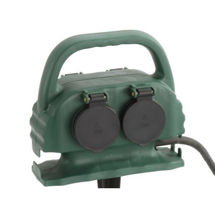 Leuchten Direkt 19900-18 - Zunanja vtičnica EDWIN 4x230V IP44 SCHUKO