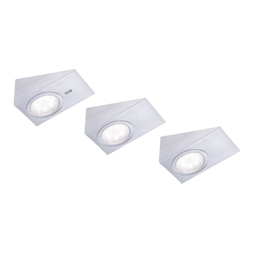 Leuchten Direkt 84111-55-3 - SET 3x LED Osvetlitev garniture s senzorjem THEO LED/3,6W/230V