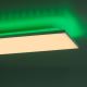 Leuchten Direkt - LED RGB Zatemnitvena stropna svetilka GUSTAV LED/27,3W/230V + LED/1,4W 2700-5000K + Daljinski upravljalnik