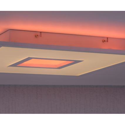 Leuchten Direkt 11645-16 - LED RGB Zatemnitvena stropna svetilka RECESS LED/22,5W/230V + LED/5W + Daljinski upravljalnik