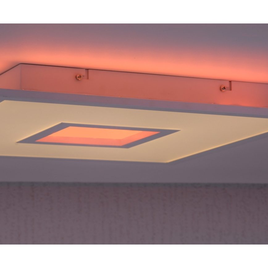 Leuchten Direkt 11645-16 - LED RGB Zatemnitvena stropna svetilka RECESS LED/22,5W/230V + LED/5W + Daljinski upravljalnik