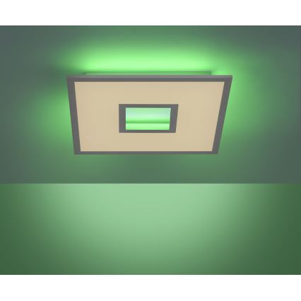 Leuchten Direkt 11645-16 - LED RGB Zatemnitvena stropna svetilka RECESS LED/22,5W/230V + LED/5W + Daljinski upravljalnik