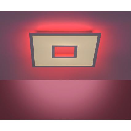 Leuchten Direkt 11645-16 - LED RGB Zatemnitvena stropna svetilka RECESS LED/22,5W/230V + LED/5W + Daljinski upravljalnik