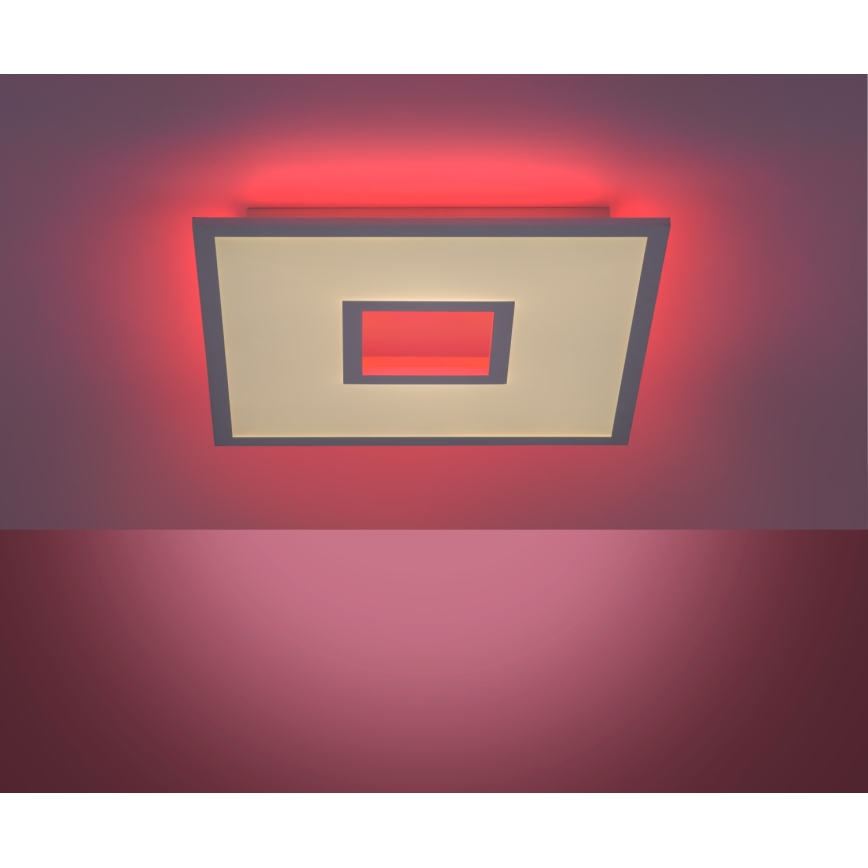 Leuchten Direkt 11645-16 - LED RGB Zatemnitvena stropna svetilka RECESS LED/22,5W/230V + LED/5W + Daljinski upravljalnik