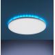 Leuchten Direkt 15602-16 - LED RGBW Zatemnitvena stropna svetilka GUSTAV LED/20,3W/230V + LED/1,8W 2700-5000K + Daljinski upravljalnik