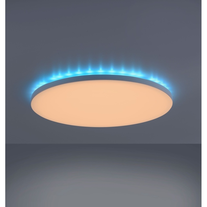 Leuchten Direkt 15602-16 - LED RGBW Zatemnitvena stropna svetilka GUSTAV LED/20,3W/230V + LED/1,8W 2700-5000K + Daljinski upravljalnik