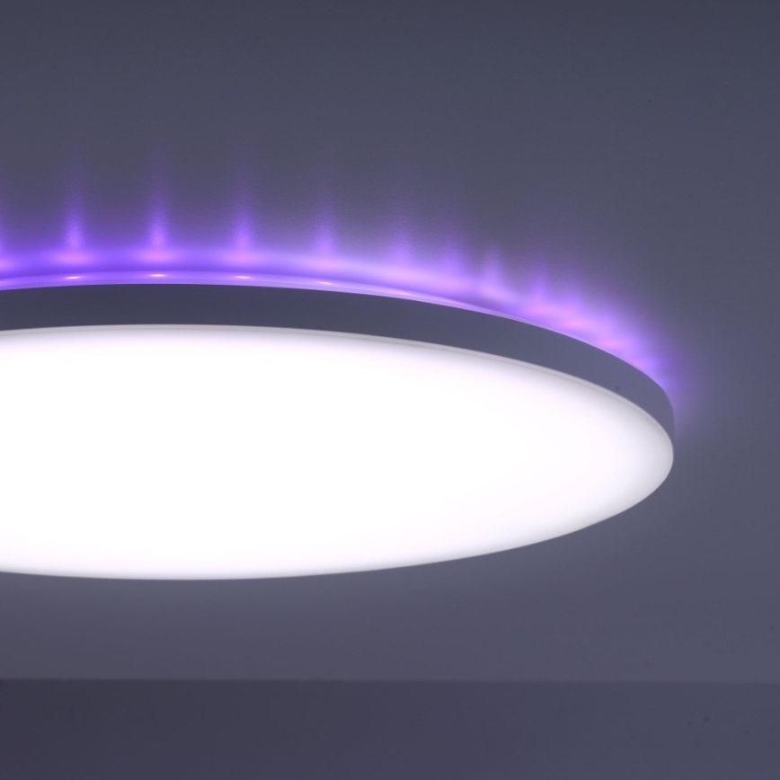 Leuchten Direkt 15602-16 - LED RGBW Zatemnitvena stropna svetilka GUSTAV LED/20,3W/230V + LED/1,8W 2700-5000K + Daljinski upravljalnik