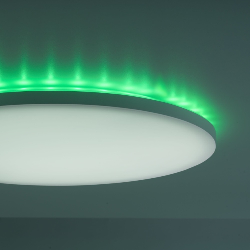 Leuchten Direkt 15602-16 - LED RGBW Zatemnitvena stropna svetilka GUSTAV LED/20,3W/230V + LED/1,8W 2700-5000K + Daljinski upravljalnik
