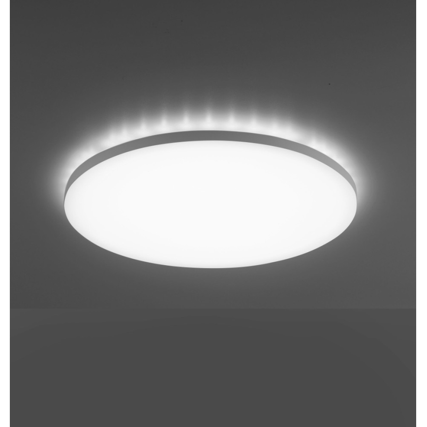 Leuchten Direkt 15602-16 - LED RGBW Zatemnitvena stropna svetilka GUSTAV LED/20,3W/230V + LED/1,8W 2700-5000K + Daljinski upravljalnik
