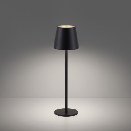 Leuchten Direkt 19250-18 - LED Zunanja zatemnitvena polnilna namizna svetilka EURIA LED/3W/5V 2600 mAh IP54 črna