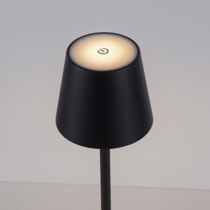 Leuchten Direkt 19250-18 - LED Zunanja zatemnitvena polnilna namizna svetilka EURIA LED/3W/5V 2600 mAh IP54 črna