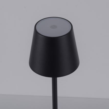 Leuchten Direkt 19250-18 - LED Zunanja zatemnitvena polnilna namizna svetilka EURIA LED/3W/5V 2600 mAh IP54 črna