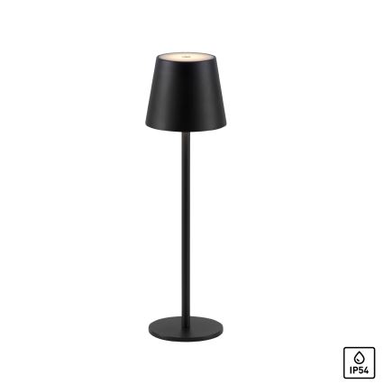 Leuchten Direkt 19250-18 - LED Zunanja zatemnitvena polnilna namizna svetilka EURIA LED/3W/5V 2600 mAh IP54 črna