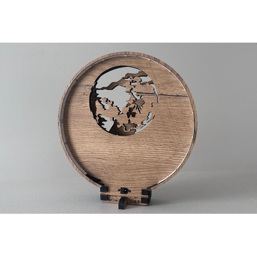 Li-Go 23574/DUB2 - LED namizna dekoracija z možnostjo zatemnitve LED/12W/230V 20x22 cm hrast