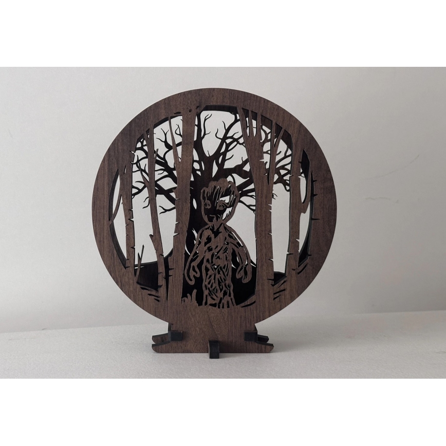 Li-Go 23613/DUB2 - LED zatemnjiva namizna dekoracija LED/12W/230V 20x22 cm hrast/Grut